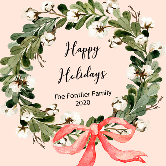 Mistletoe Wreath Square Gift Stickers